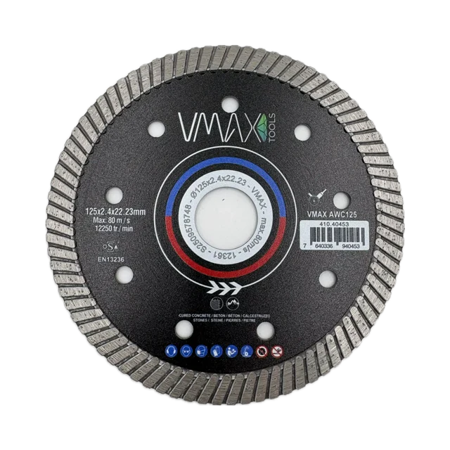 Diamanttrennscheiben für Winkelschleifer AWC-Turbo 125mm