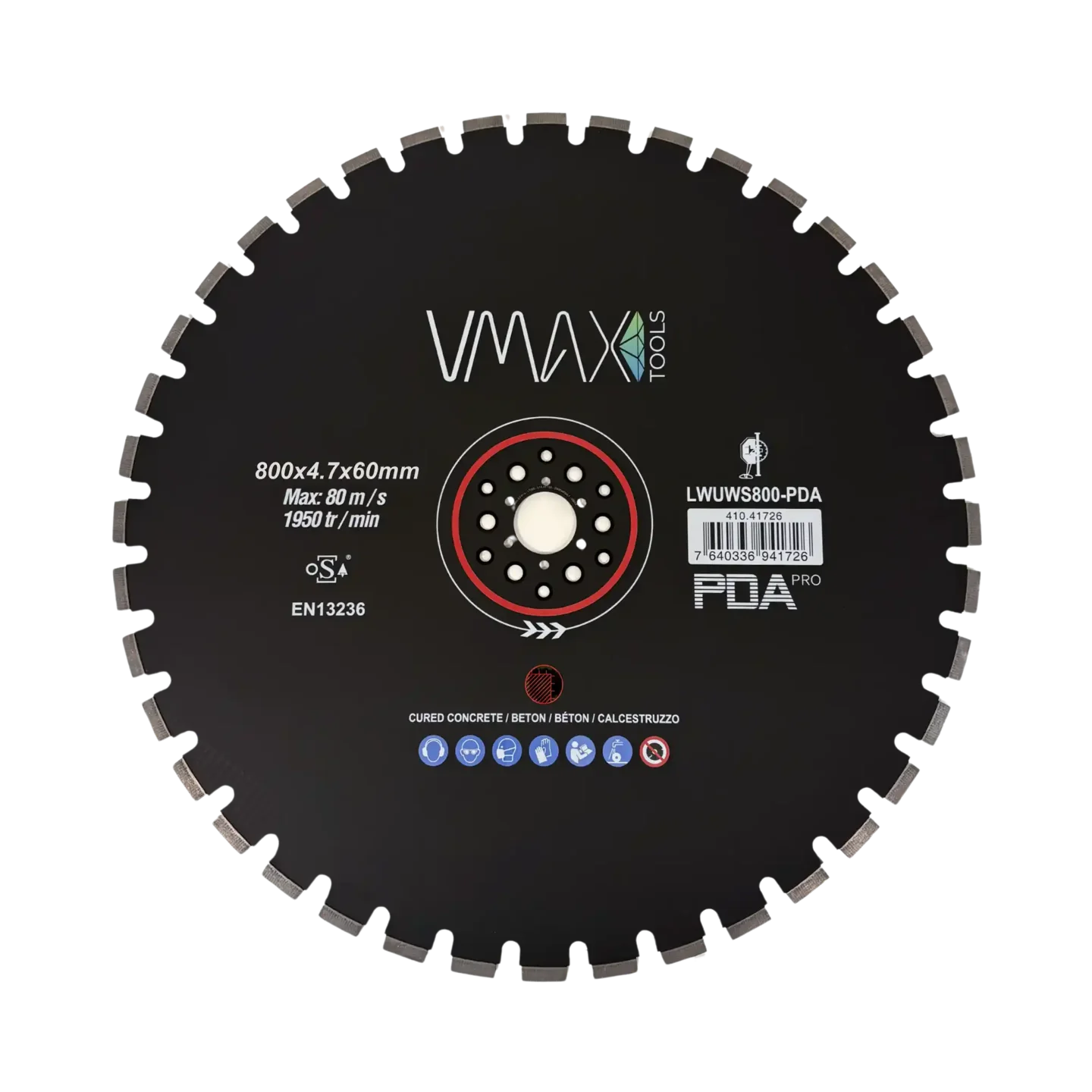 Diamanttrennscheiben für Wandsägen LWUW-PDA 800 x 4.7 mm